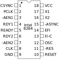 8284 pinout