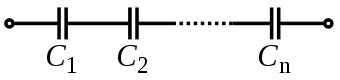 Capacitors in series