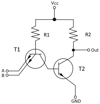 TTL logic gate