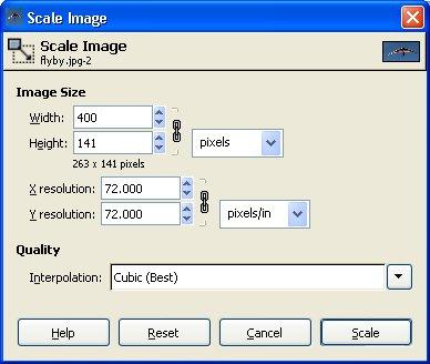 Scale Image dialog box