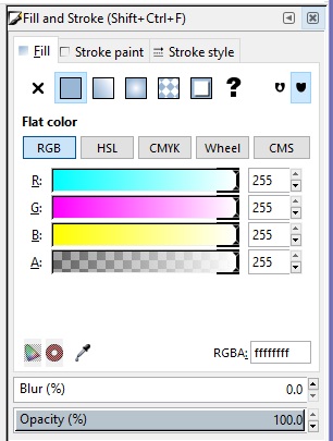 Fill and Stroke dialog box