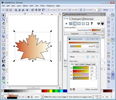 vector drawing inkscape