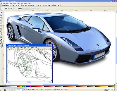 Inkscape vector graphics editor