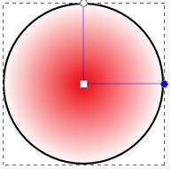 Radial gradient's stop nodes