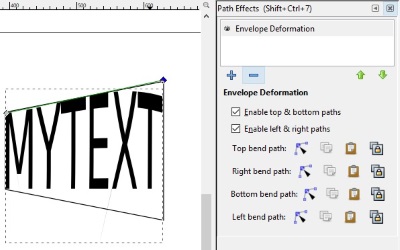 Envelope Deformation controls