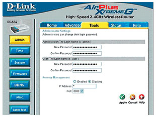 Setting the Password Setting the Password