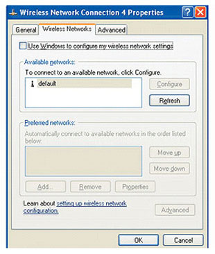 Wireless Connection Properties Wireless Connection Properties